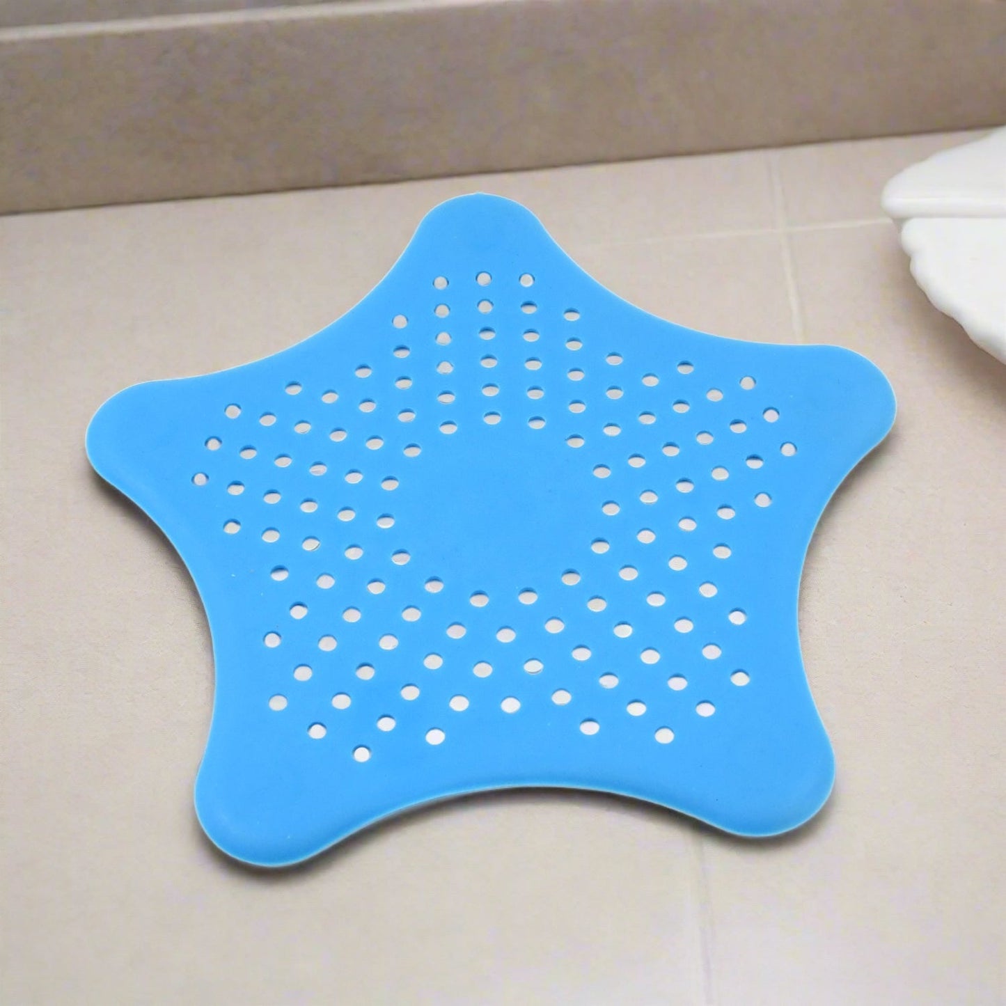 Star Shape Suction Cup Kitchen Bathroom Sink Drain Strainer Hair Stopper Filter, Star Shaped Sink Filter Bathroom Hair Catcher, Drain Strainers Cover Trap Basin (1 Pc) Your Brand