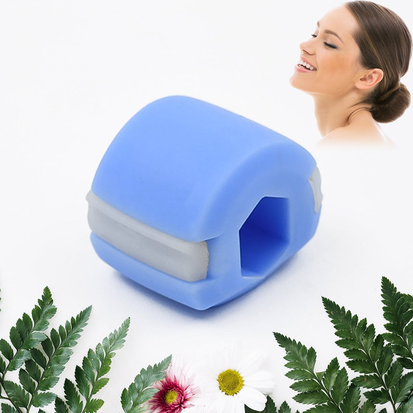 Cn Blue Mouth Exerciser Used To Gain Sharp And Chiselled Mouth Easily And Fast. Your Brand