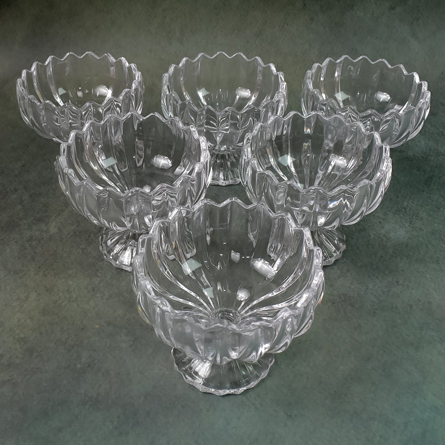 Glass Ice Cream Bowls Glass Dessert Cups for Sundae (6 pcs) Your Brand