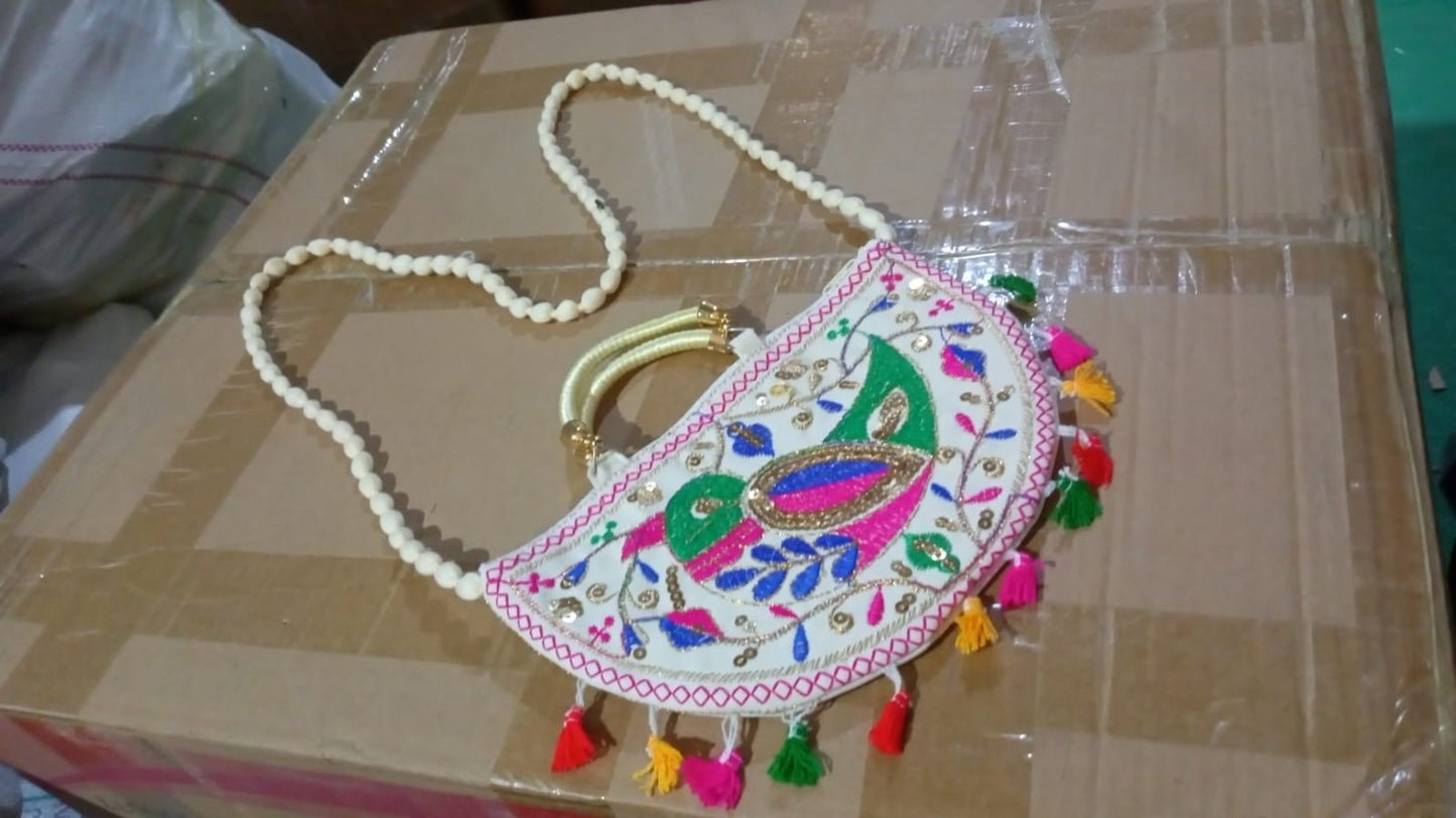 Traditional handbag, Rajasthani Jaipuri Cotton Bag (1 Pc) Your Brand