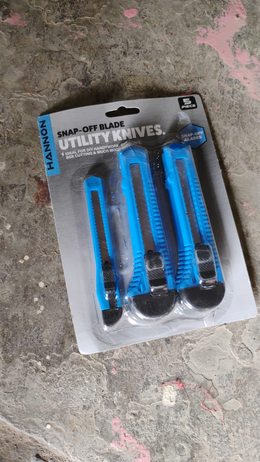 Multi-Use Iron Cutter Knife (5 Pcs Set / Mix Size) Your Brand