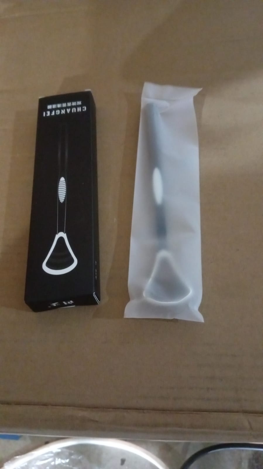 Plastic Dental Tongue Scraper Cleaner Brush (1 Pc) Your Brand