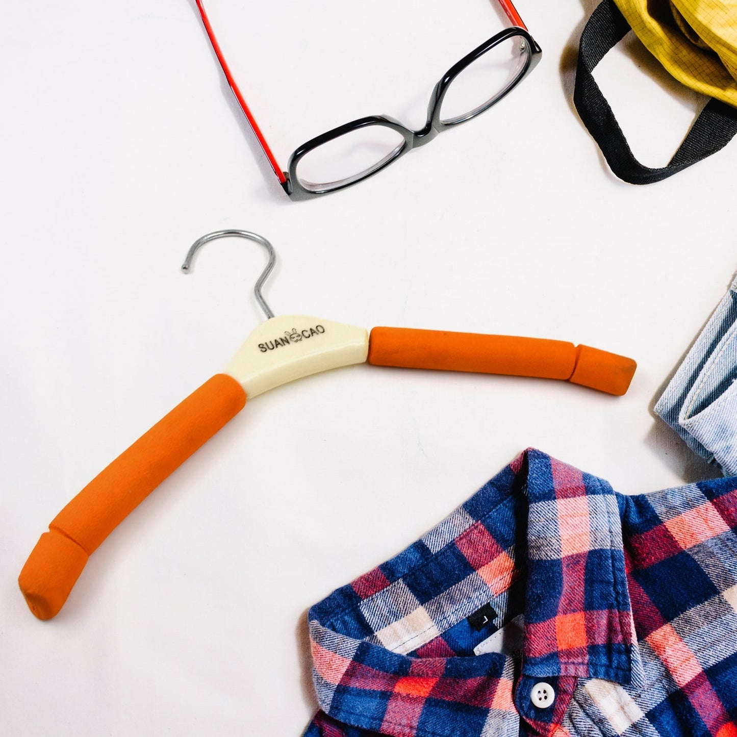 Solid Sponge Hanger Non-Slip Hanger (1 Pc / Mix Color / B Grade) Your Brand