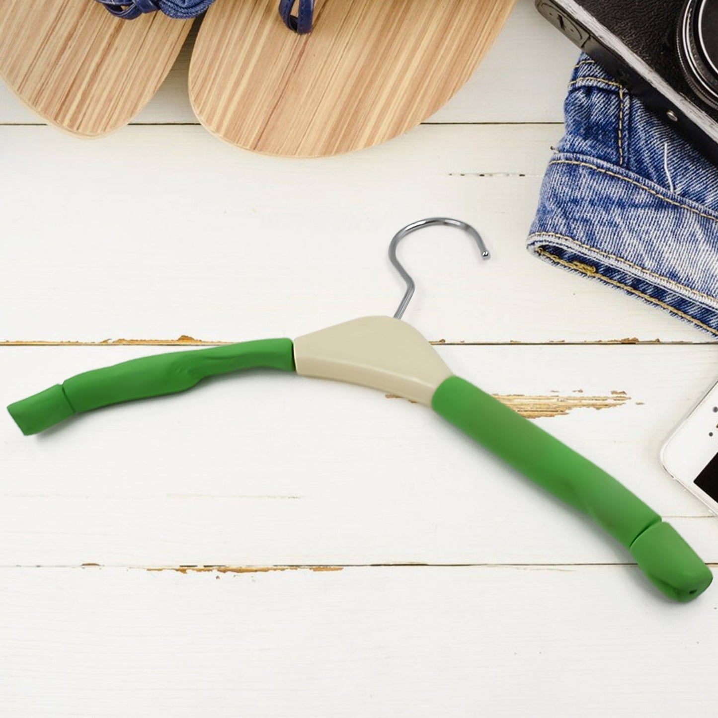 Solid Sponge Hanger Non-Slip Hanger Home No Trace Clothes Hanging Pants Clip Clothing Store Hangers, Clothes Hanger for Closet Wedding Dress Women, Men, Children Clothing (1 Pc ) Your Brand