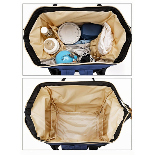 Multipurpose Large Capacity Mom's Backpack Diaper Bag (1 Pc)