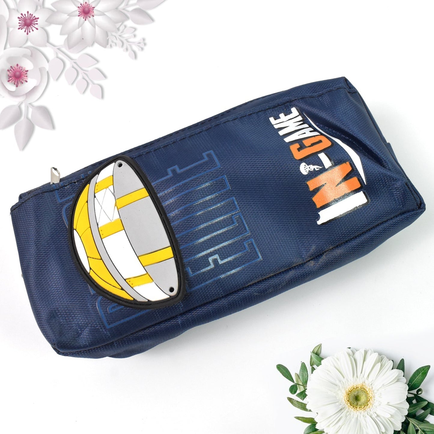 Pencil Pouch With Zipper, Students Pencil Case Large Capacity, Makeup Pouch, Stationery Bag (1 Pc / 2 Compartment) Your Brand