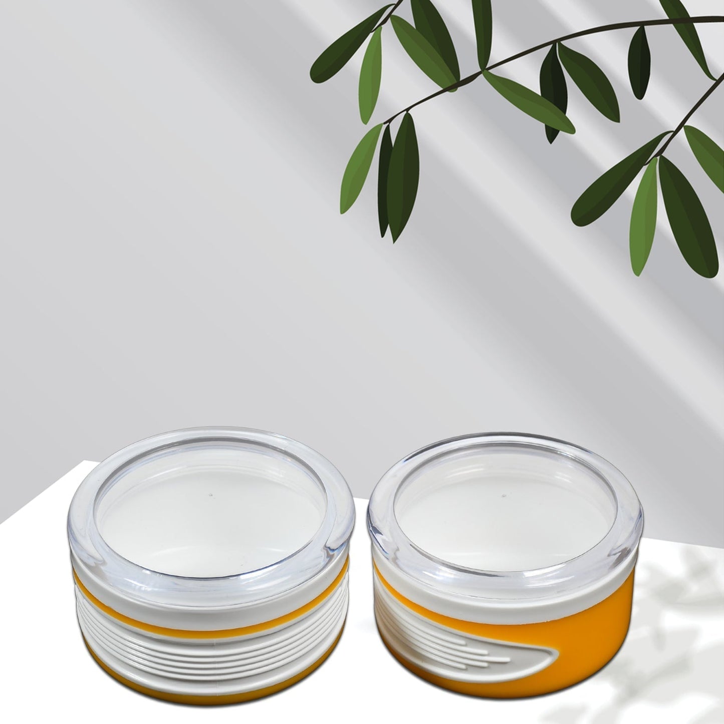 Airtight Plastic Storage Container Set (2 pieces, 550ml) Your Brand