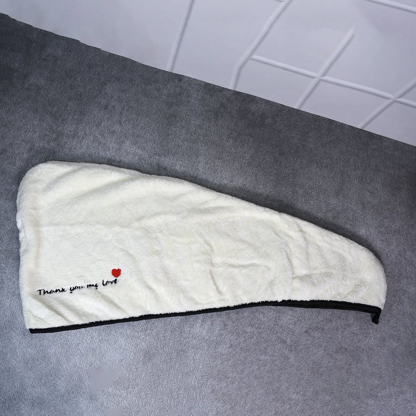 Hair Drying Magic Hair Cap Towel Wrap for Women Bath Towels (1 pc) Your Brand