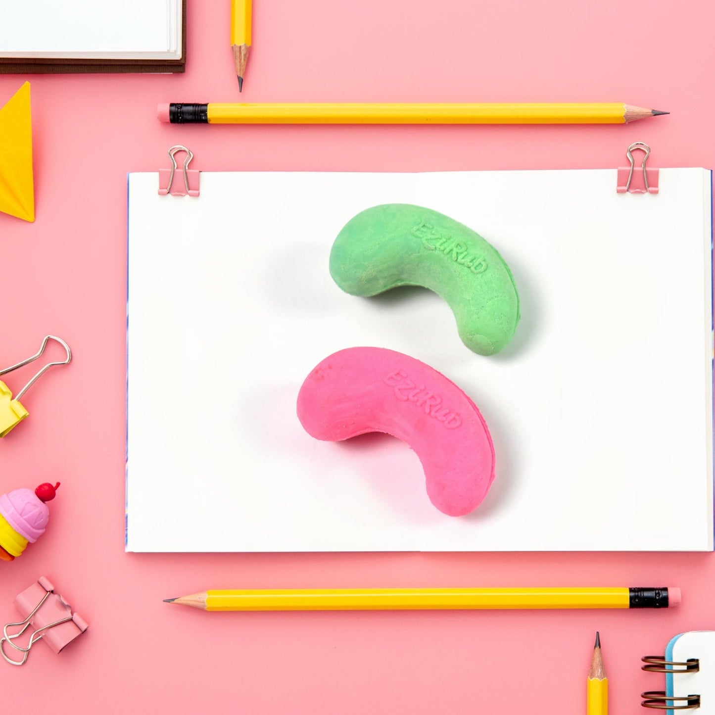 Cashew Nut Eraser Rubber Erasers (1 Pc / Mix Colour & Design) Your Brand