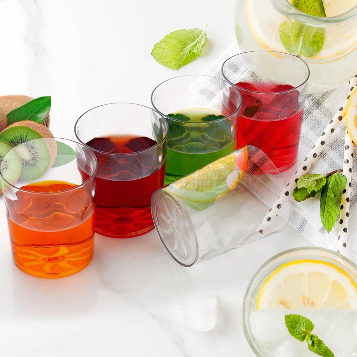 Magic Glass Clear Glass Bubble Water Juice Glasses (6 Pcs Set) Your Brand