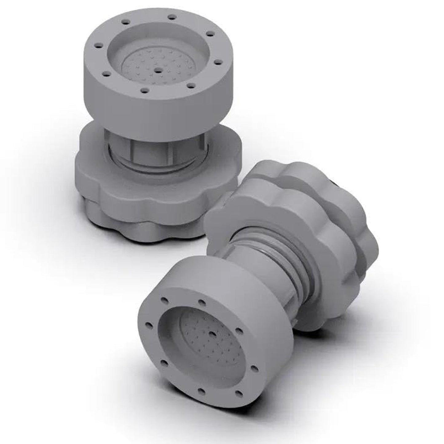 Plastic Washing Machine Vibration Feet , Adjustable Highly Non-Slip Support Anti Vibration Walk Shock Absorber Noise Cancelling Furniture Lifting Base (4 Pcs Set) Your Brand