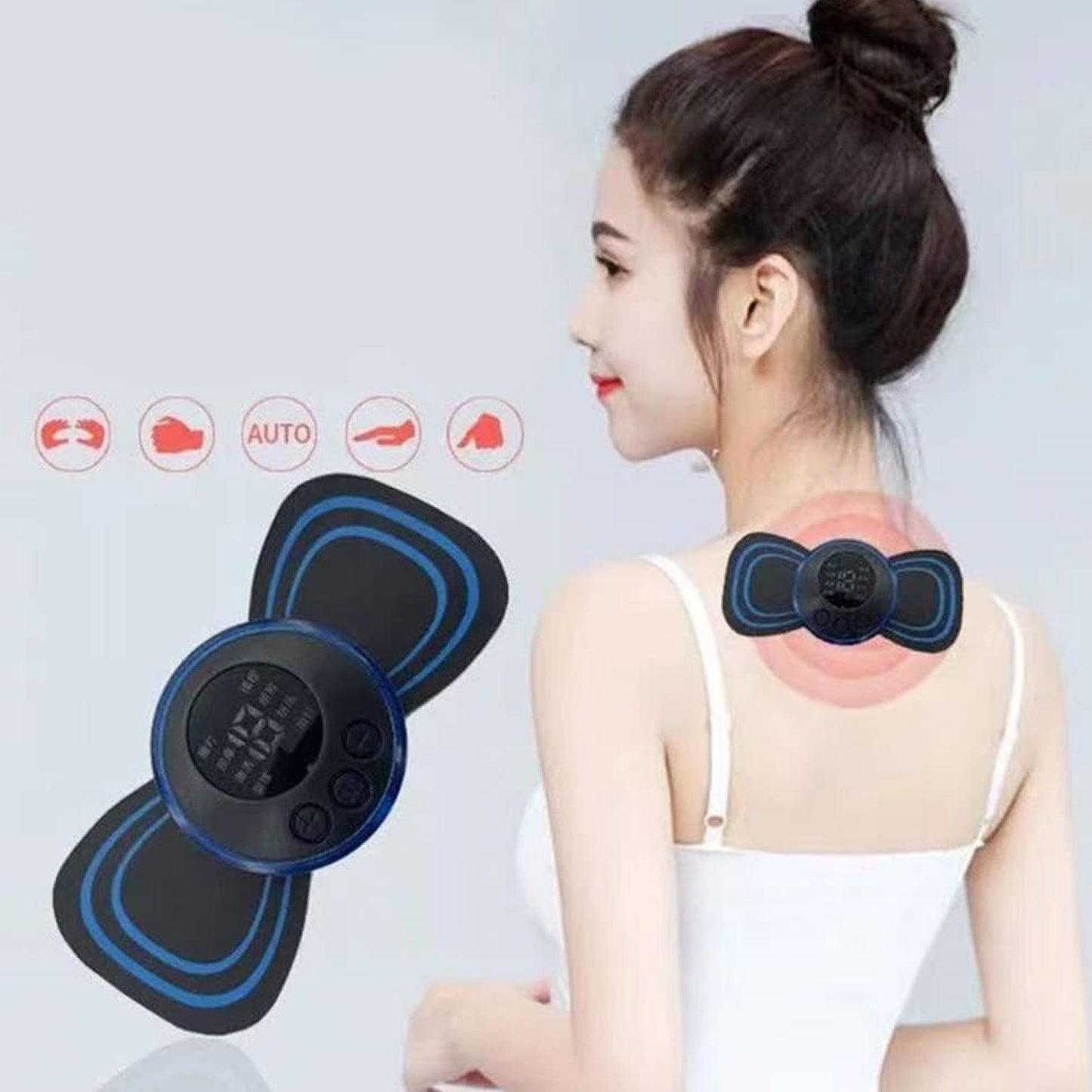 Portable USB Neck Massager Electric Neck Massager Automatic Massage Enhancer Mini Cervical Massager EMS Your Brand