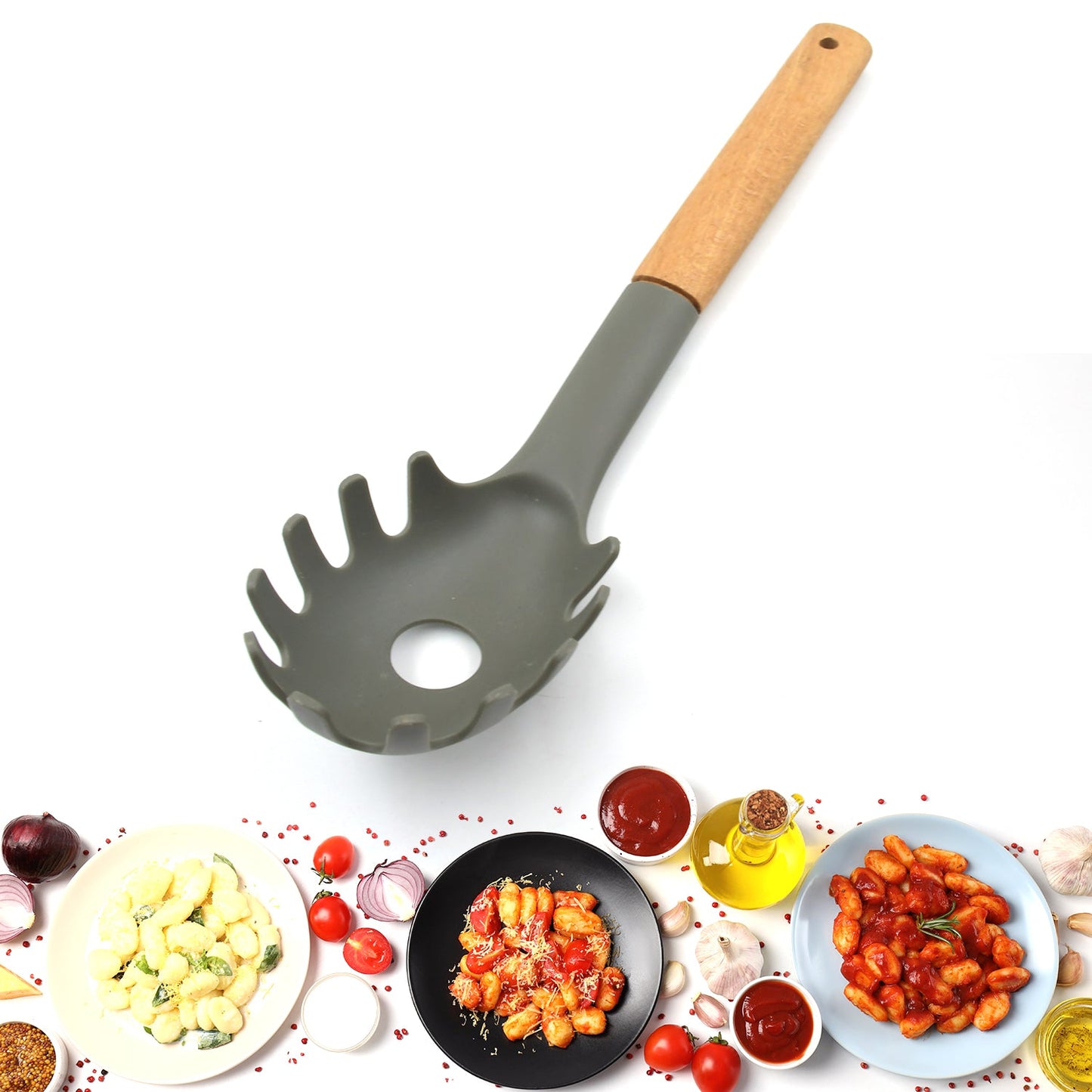 Plastic Kitchen Whisk Pasta Spoon Soup Spoon 1 Pc