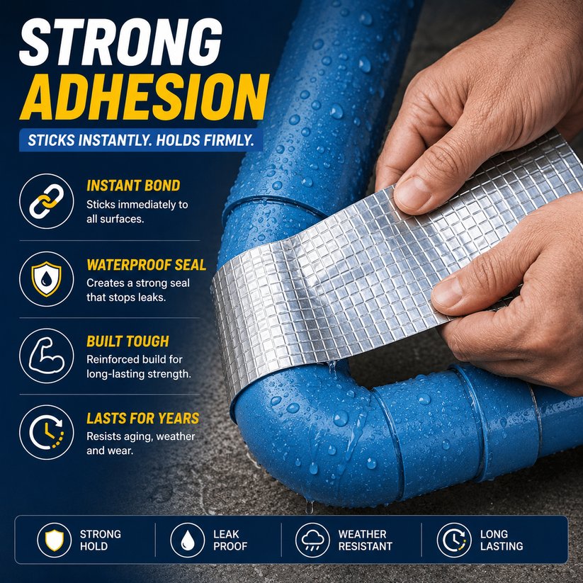 Leakage Repair Waterproof Tape For Pipe Leakage Roof Water Tape Leakage Solution Aluminium Foil Tape Shipeaso