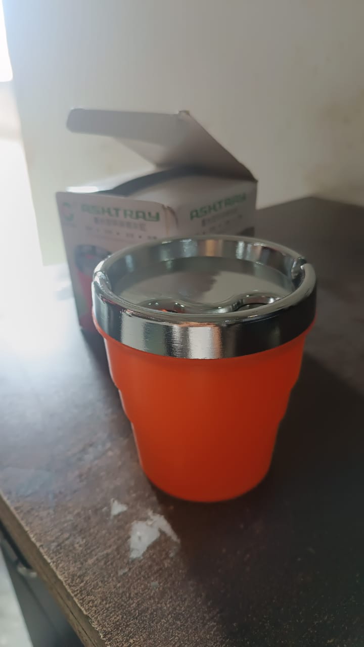 Plastic Car Ashtray Holder Cup with Lid (1 Pc) Your Brand