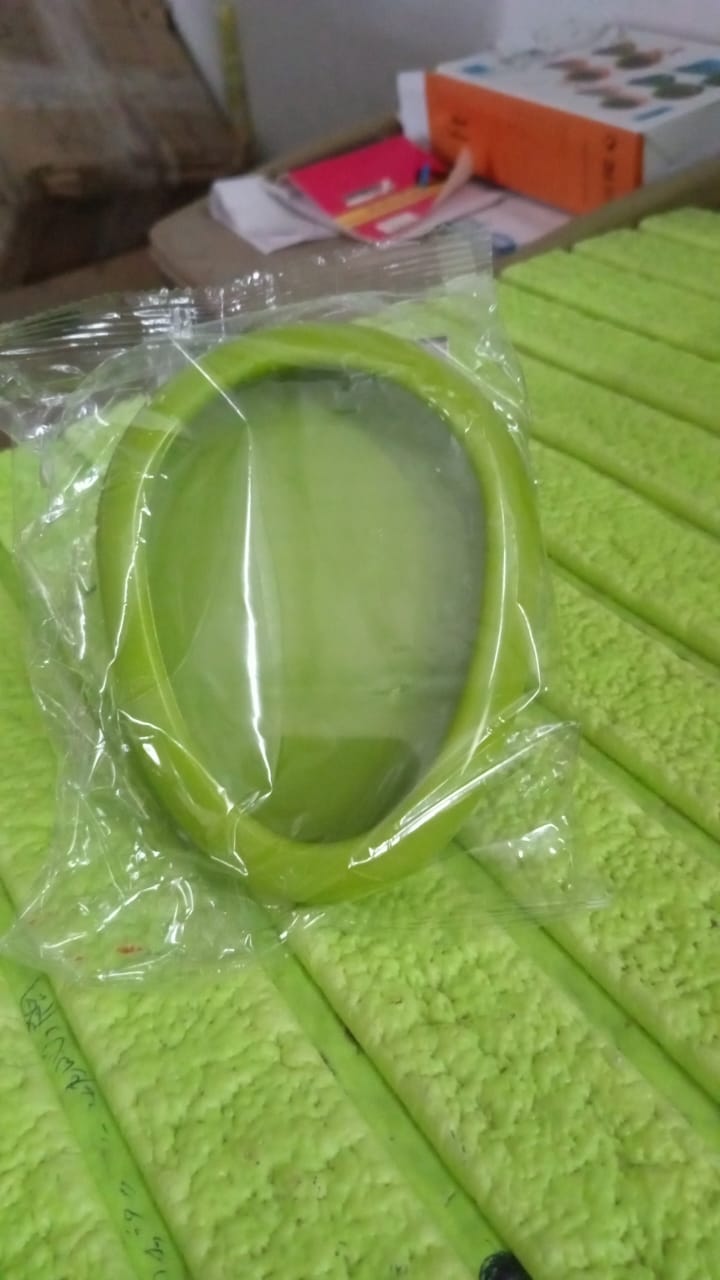 Green Oval Shape Vegetable Container Premium Fruits Saver Keeper (1 Pc) Your Brand