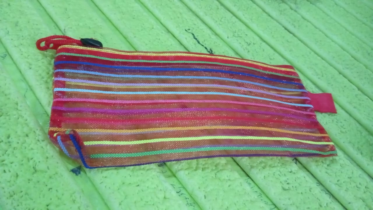 Transparent Zippered Nylon Mesh Multi Purpose Pouch / Purse Your Brand