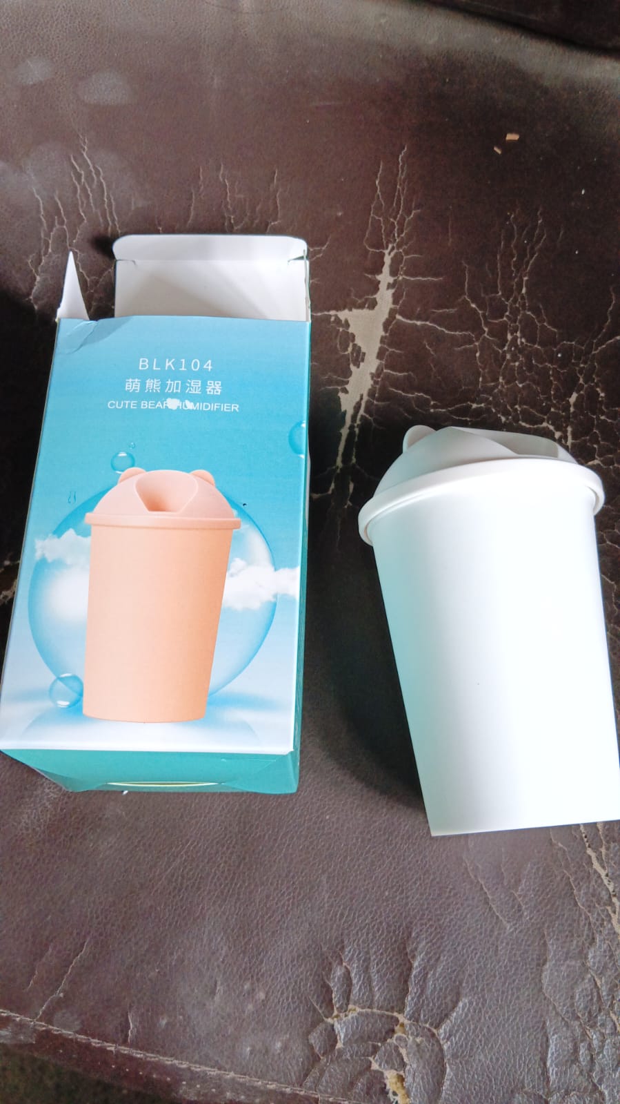 Cute Bear Shape USB Humidifiers Cup (1 Pc / Multicolor Light) Your Brand