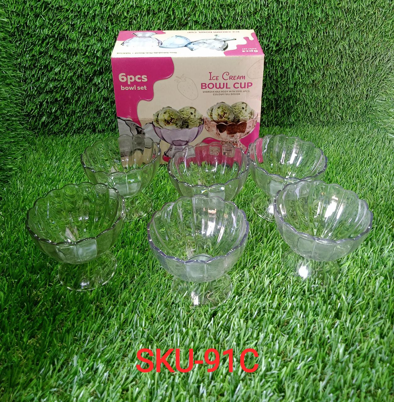 Serving Dessert Bowl Ice Cream Salad Fruit Bowl - 6pcs Serving Dessert Bowl Ice Cream Salad Fruit Bowl - 6pcs Your Brand
