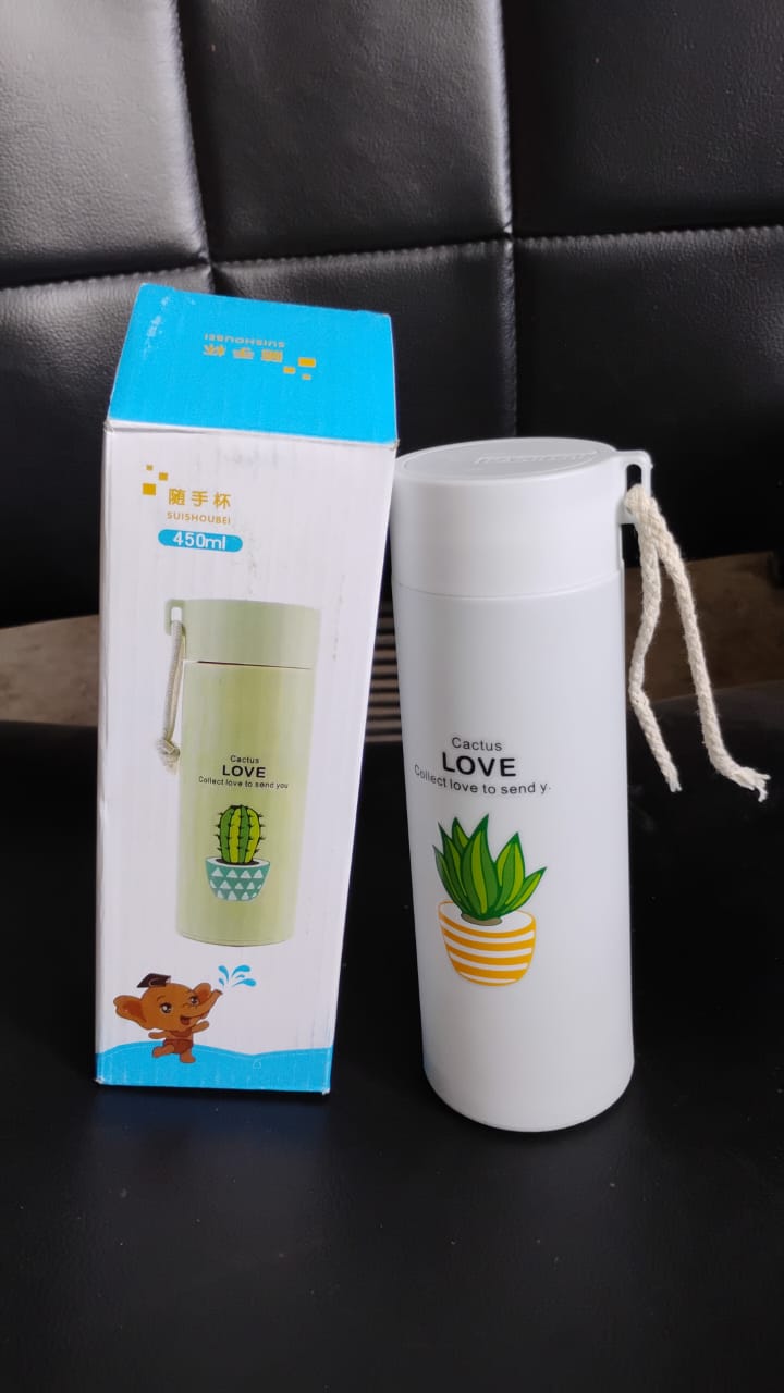 Outdoor sport Glass water bottle leakproof (450 ML) Your Brand