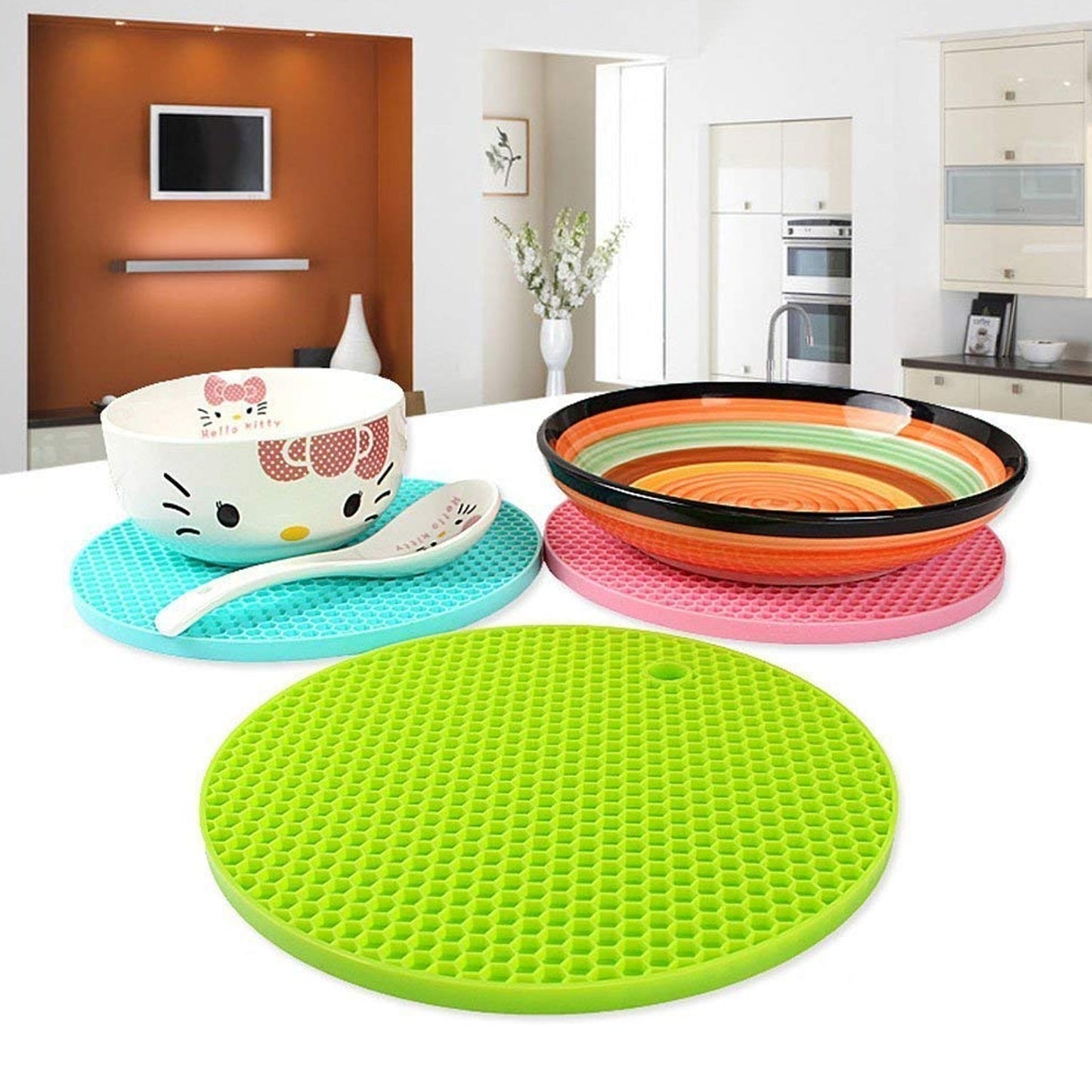 Silicone Trivet for Hot Dish and Pot, Silicone Hot Pads ( 1 pcs ) Your Brand