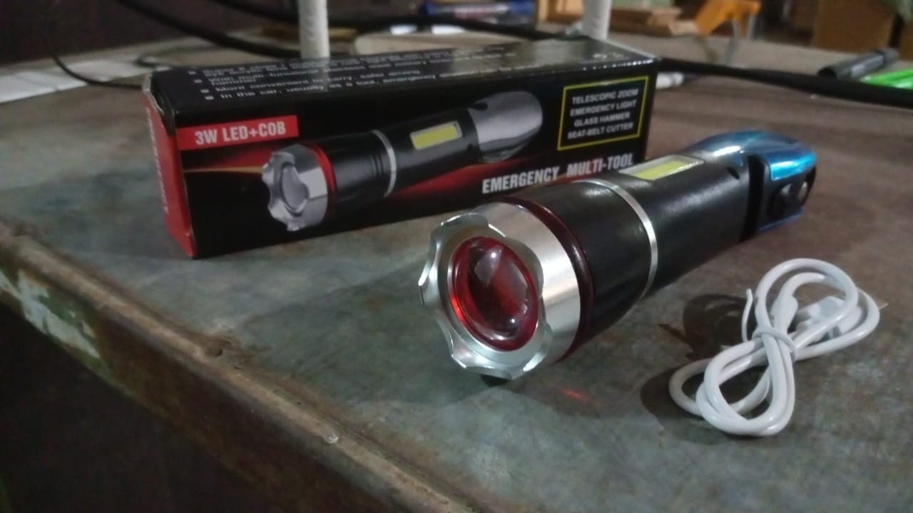 Multi Tool Led Flashlight, All in One Tool Light (1 Pc) Your Brand