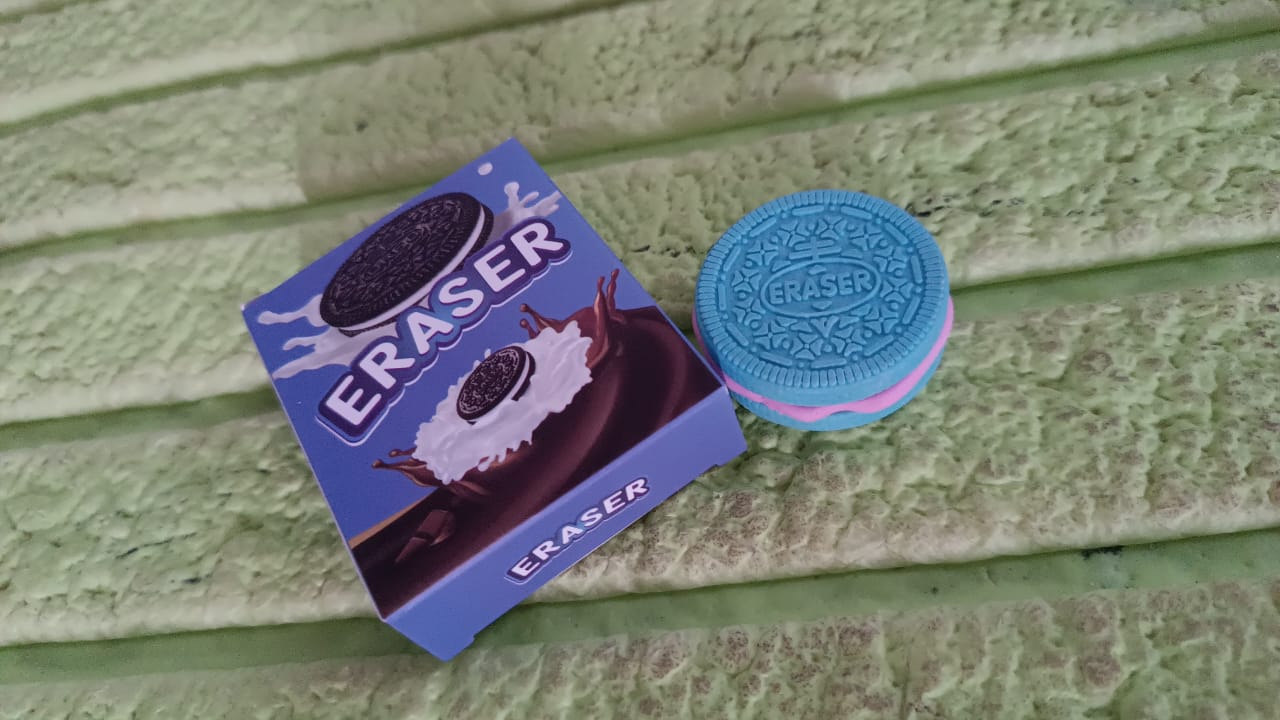 Biscuit Shape Eraser Unique Designs & Patterns (1 Pc) Your Brand