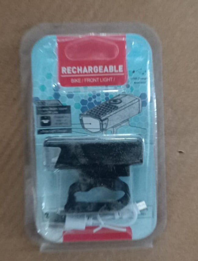 USB Rechargeable Bicycle Front Light (1 Pc) Your Brand