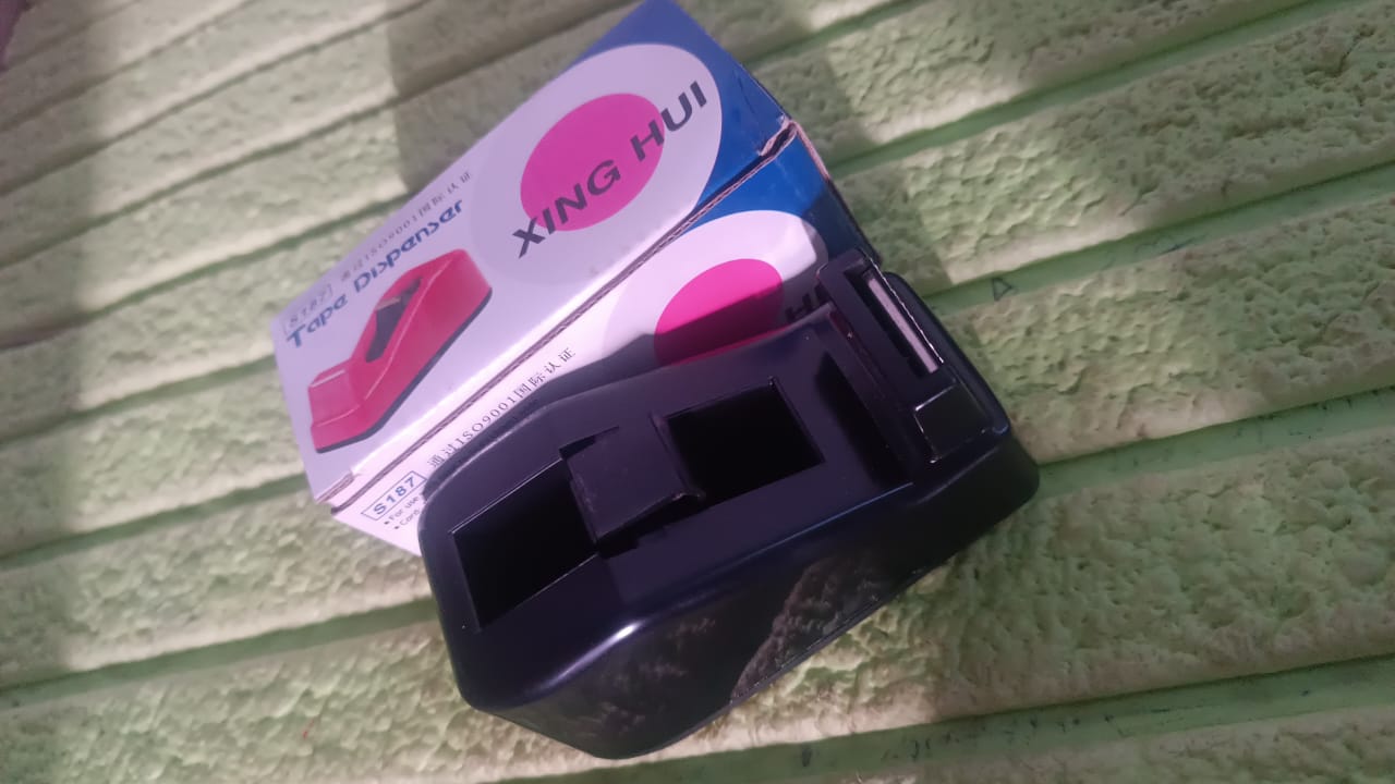 Plastic Tape Dispenser Cutter for Home Office use (1 pc) Your Brand