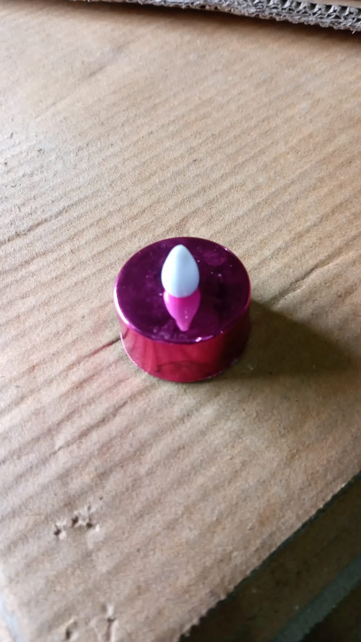 Electrical Candles Diya LED Tea Light (1 Pc / Multicolor) Your Brand