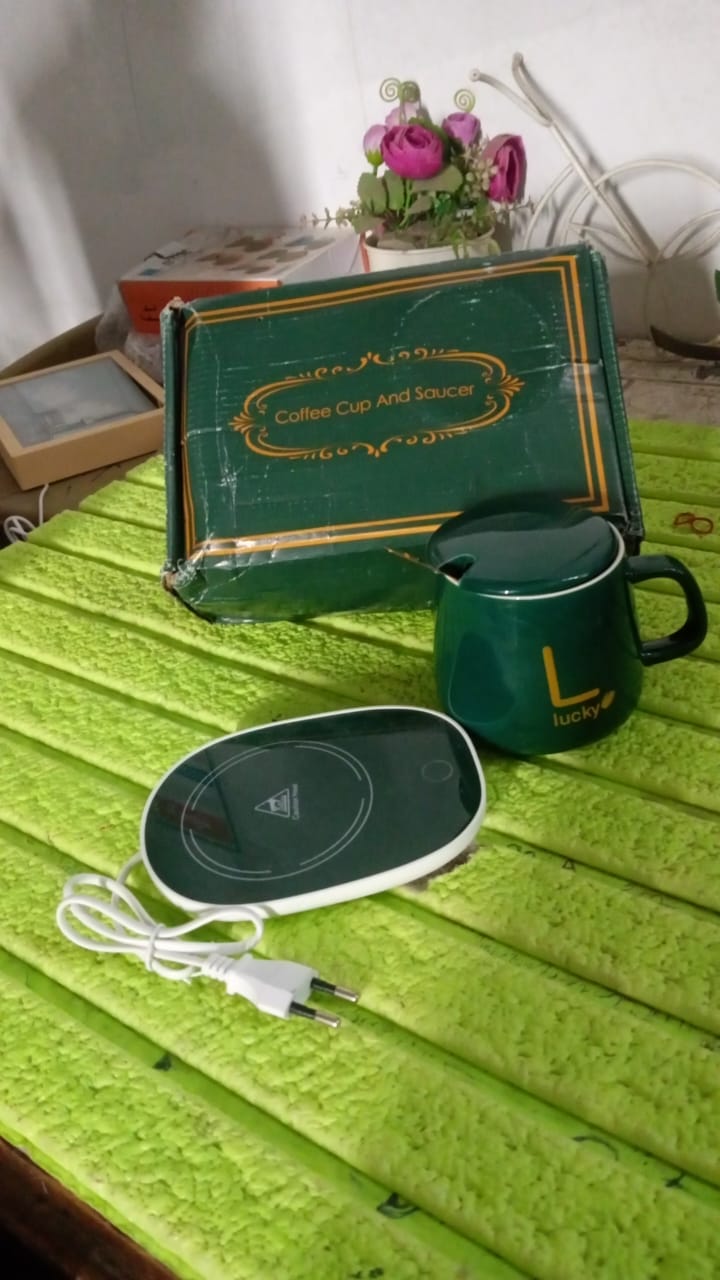 USB Coffee Mug Heater – Electric Cup Warmer (1 Set) Your Brand