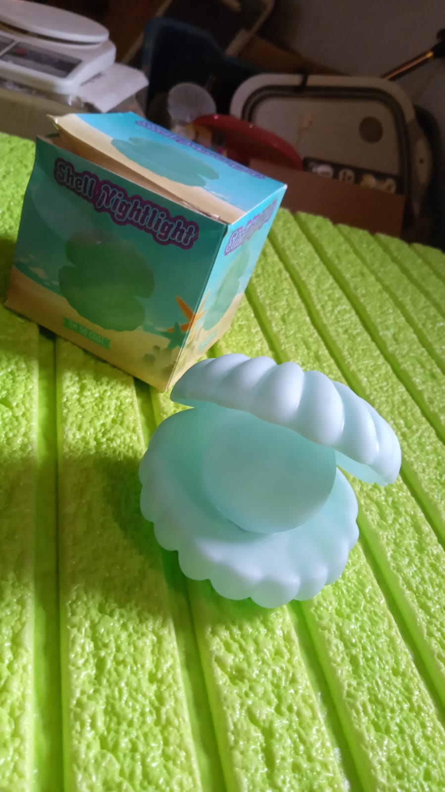 Pearl Shell Night Lamp Decorate Desk Lights Nursery Toy Lamp Led Pearl Shell Night Lights for Bedroom & Home (Small Battery Operated) Your Brand