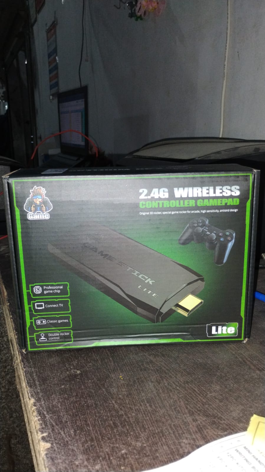 Wireless Controller Gamepad with 10,000+ Games, 4k Ultra HD Game Sticks Output, and 2.4GHz Wireless Controller Video Games with 64gb Memory Card (1 Set) Your Brand