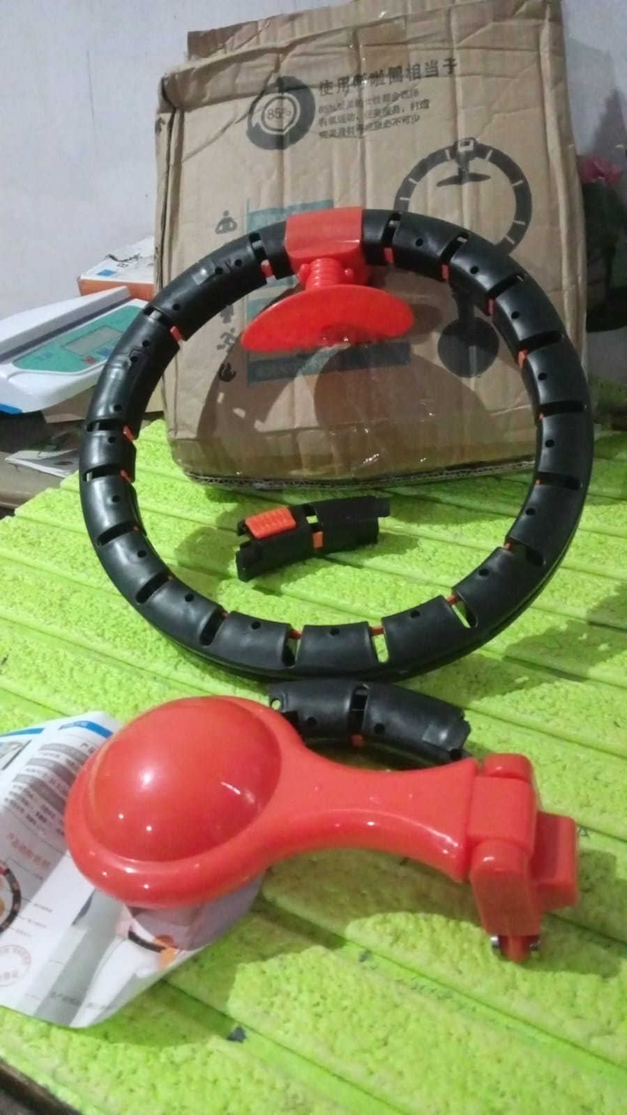 Smart Fitness Hula Hoops with Spinning Ball and Intelligent Counter (1 Pc / With Brown Box) Your Brand