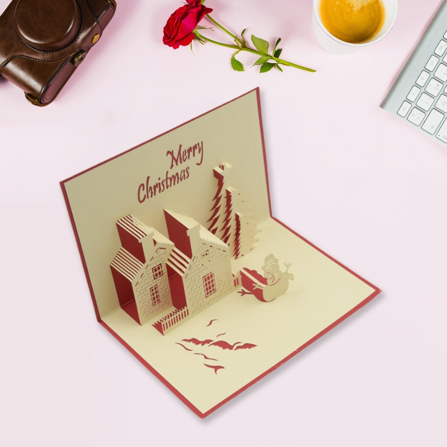 3D Paper Wish Card High Quality Paper Card All Design Card Good Wishing Card (Birthday , Valentine , love , Christmas Card) (1Pc ) Your Brand
