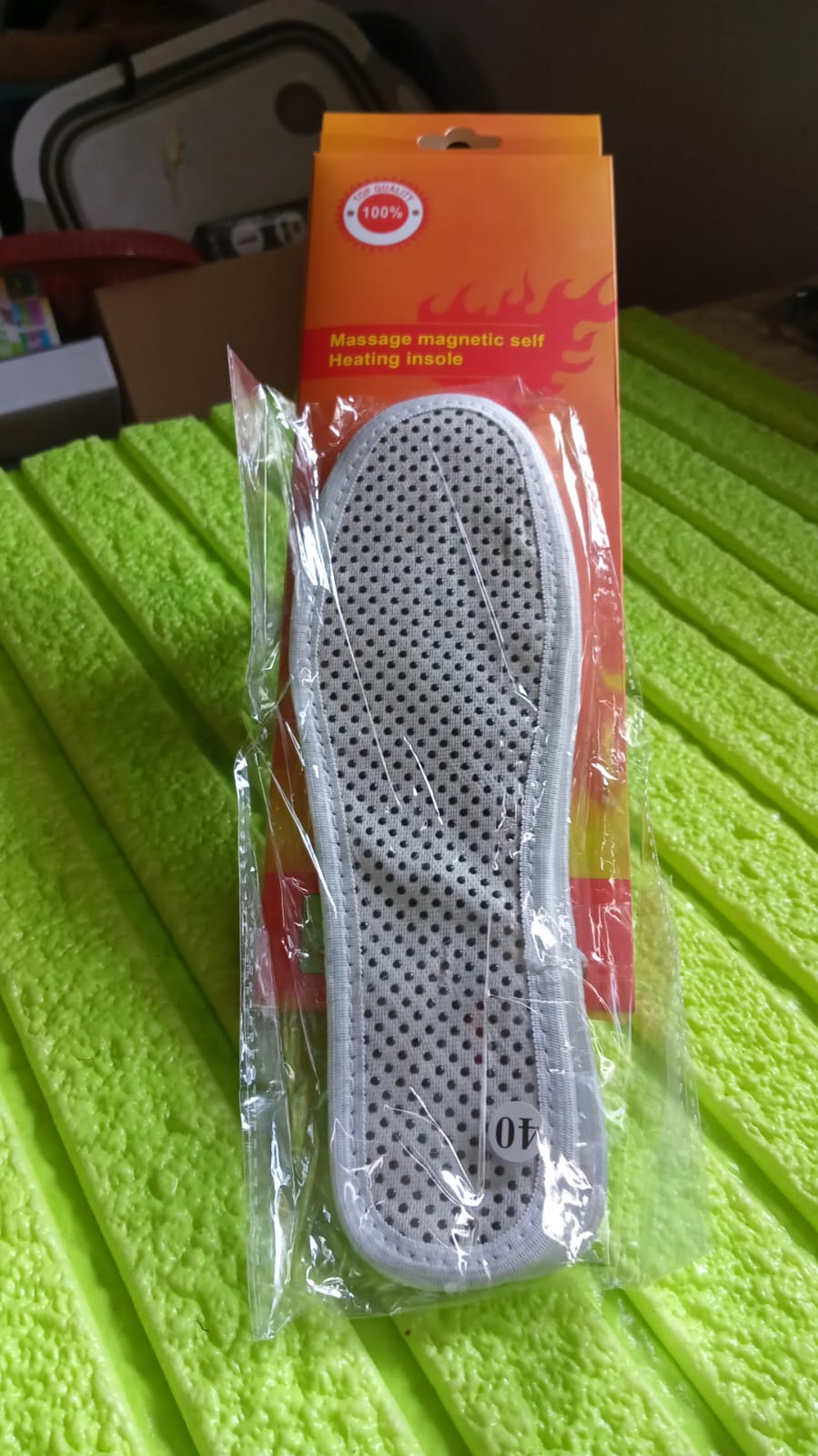 Massage Magnetic Self Heating Insole Shoe, Heating Insole for Women Men - Unisex Warm Insole - Thermal Insoles - Tourmaline Self Heating Shoe Inserts - Warm Shoe Pad (1 Pair) Your Brand