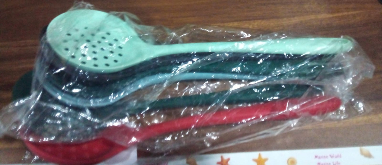 Multipurpose Silicone Spoon, Silicone Basting Spoon Non-Stick Kitchen Utensils Household Gadgets Heat-Resistant Non Stick Spoons Kitchen Cookware Items For Cooking and Baking (6 Pcs Set) Your Brand