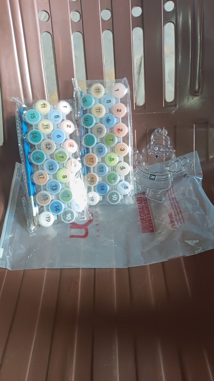 Paint by Number Kits 2 Set 19 Number Color, 6 paint brushes (2 Set) Your Brand