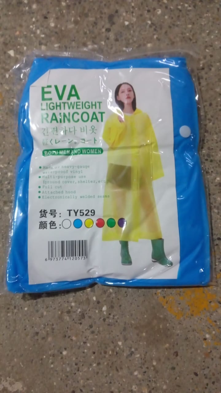Eva Portable Rain Coat, Waterproof Raincoat (1pc) Your Brand