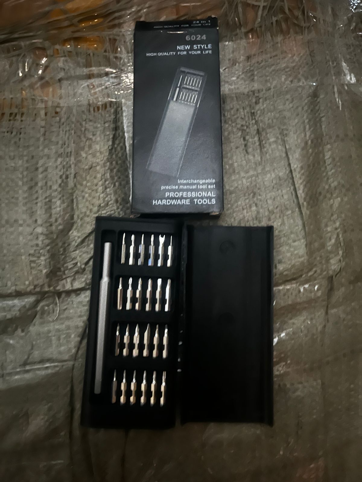 Aluminium 24 in 1 Precision Screwdriver Set, Screwdriver Tool Set (24 Pcs Set) Your Brand