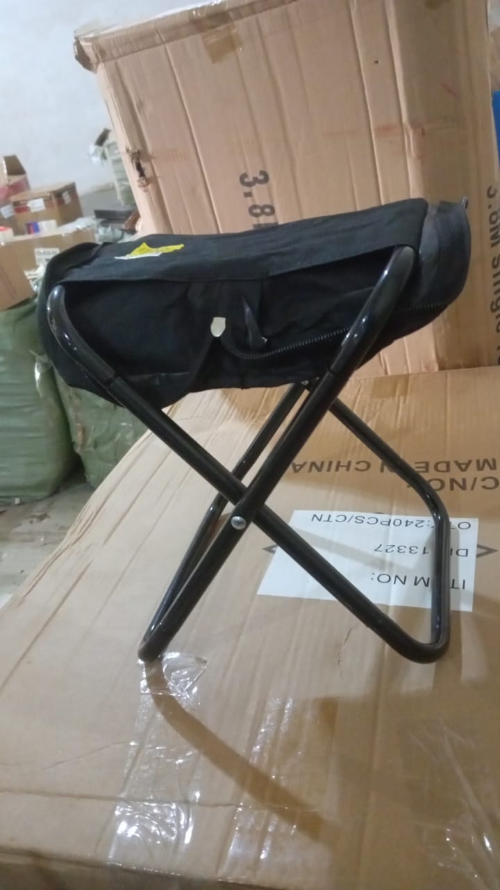 Folding Camping Stool Collapsible Camp Stool Portable Seat Travel Little Stools (1 Pc) Your Brand