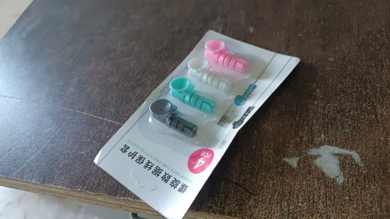 Cable Cord Protector Saver with Suction end (Suction Winder / 4 Pcs Set) Your Brand