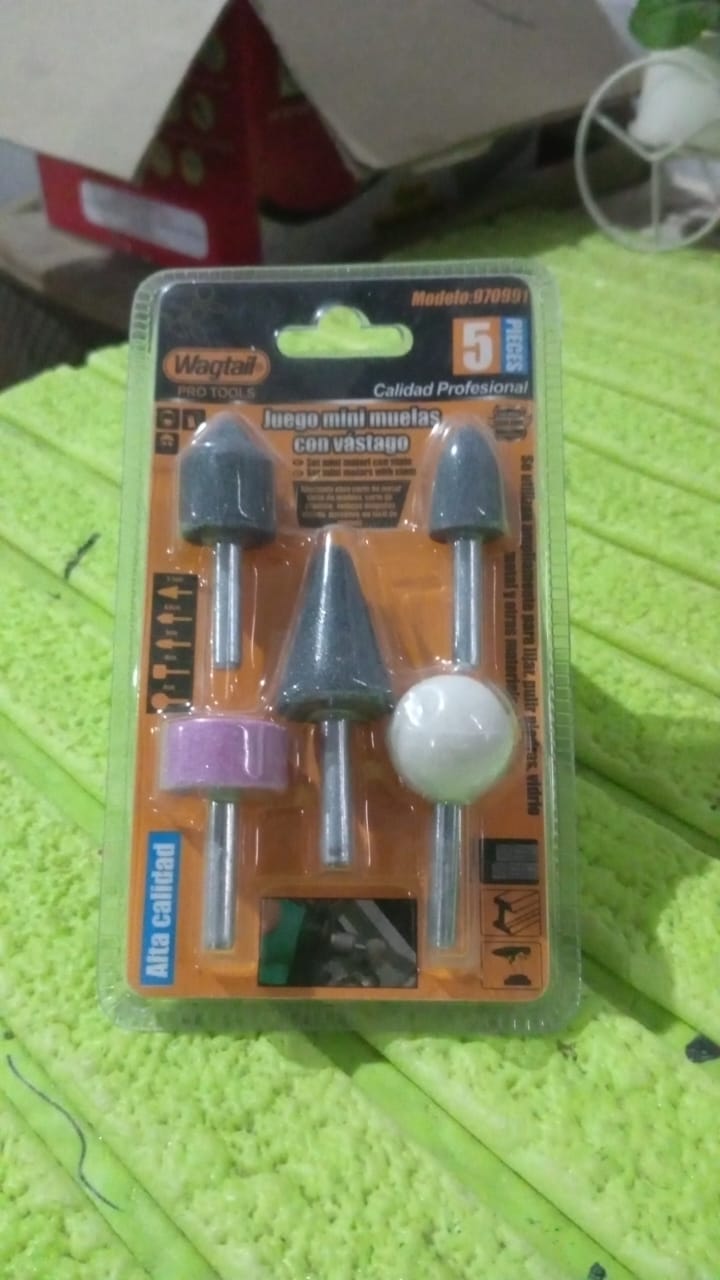 Abrasive Mounted Stone Grinding Wheel Head Grinding Burr Wheel Rotary Tools Set 5 Pcs Your Brand