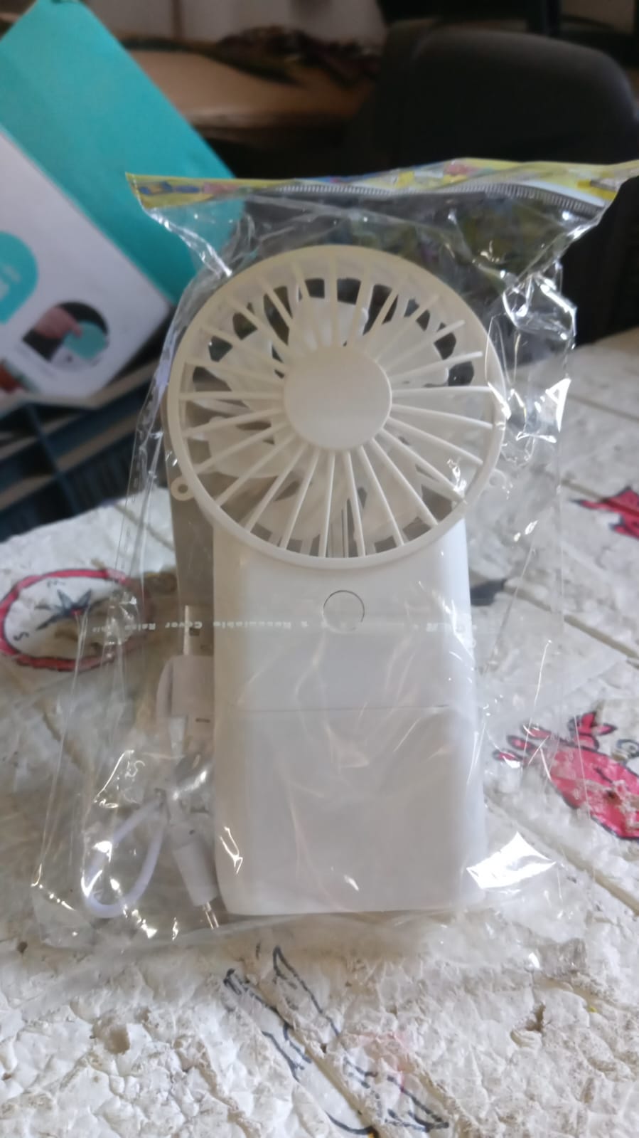 Portable Small Electric Fan, Handheld Fan With 3 Modes USB Rechargeable Mini Student Handheld Class Personal Fan (1 Pc) Your Brand