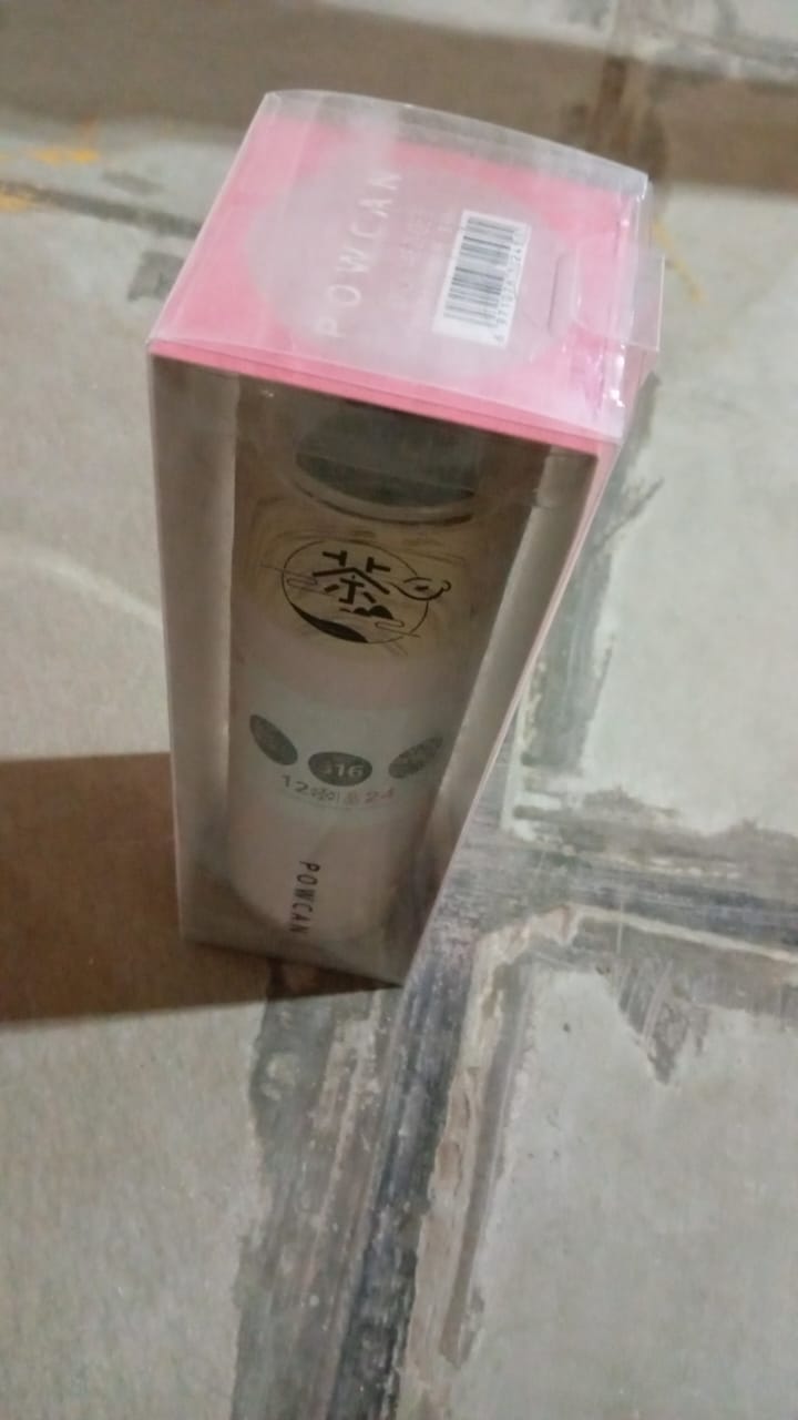 Steel Water Bottle With Glass Lid (350 ML) Your Brand