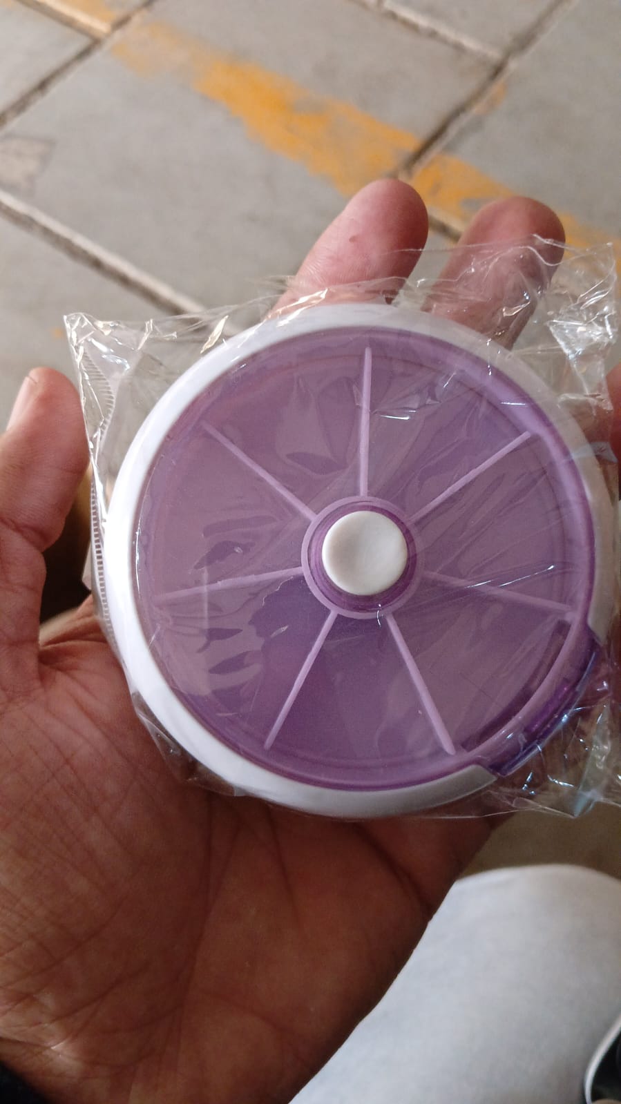 Pill Box Medicine Dispenser 7-Day Week Weekly Whee Cute Portable fruit style 7 grid seal rotation Pill Organizer Medicine Box (1 Pc) Your Brand