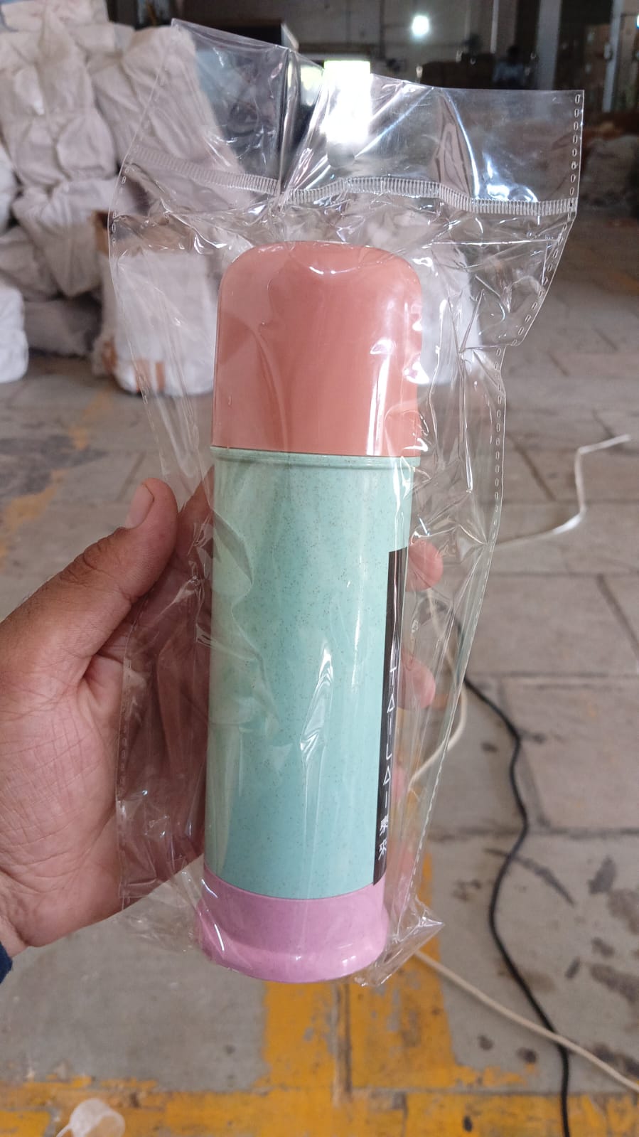 Portable Water Bottle (300 ML Approx / Mix Colors / Design) Your Brand