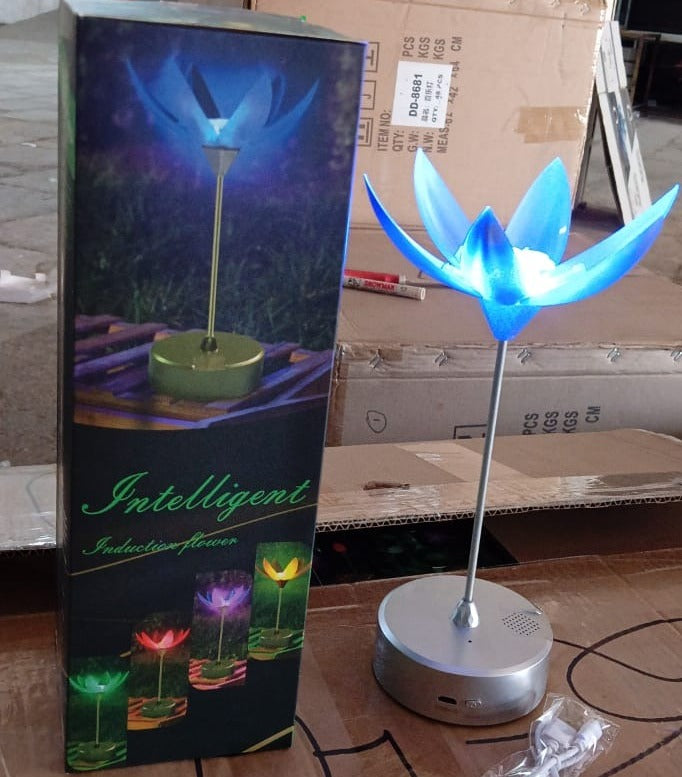 Lotus Flower Lamp with Music, Touch Open and Close, USB Rechargeable (1 Pc / Only One Color) Your Brand