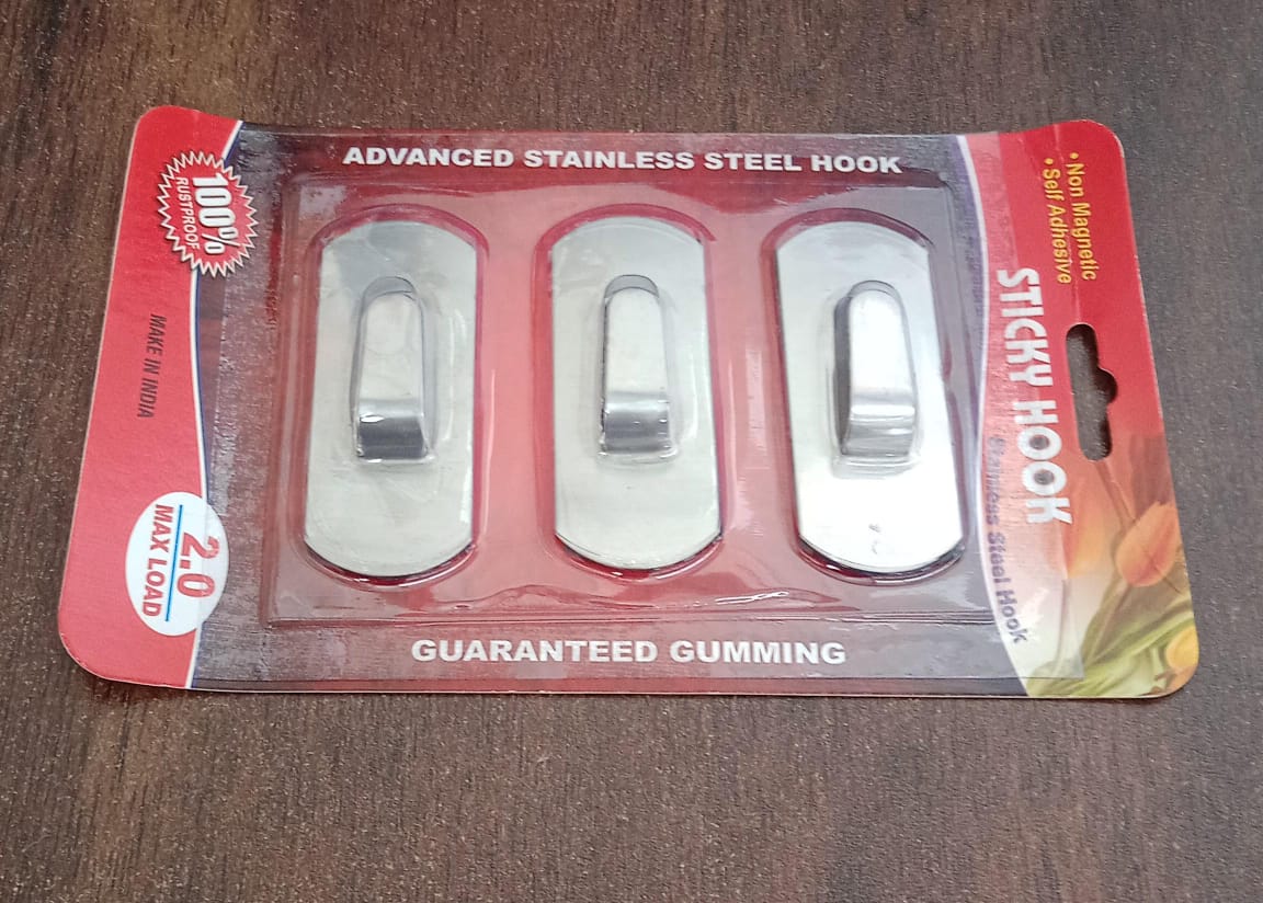 Self- Adhesive Hooks, Heavy Duty Wall Hooks Hangers Stainless Steel Waterproof Sticky Hooks for Hanging Robe Coat Towel Kitchen Bathroom and. Your Brand