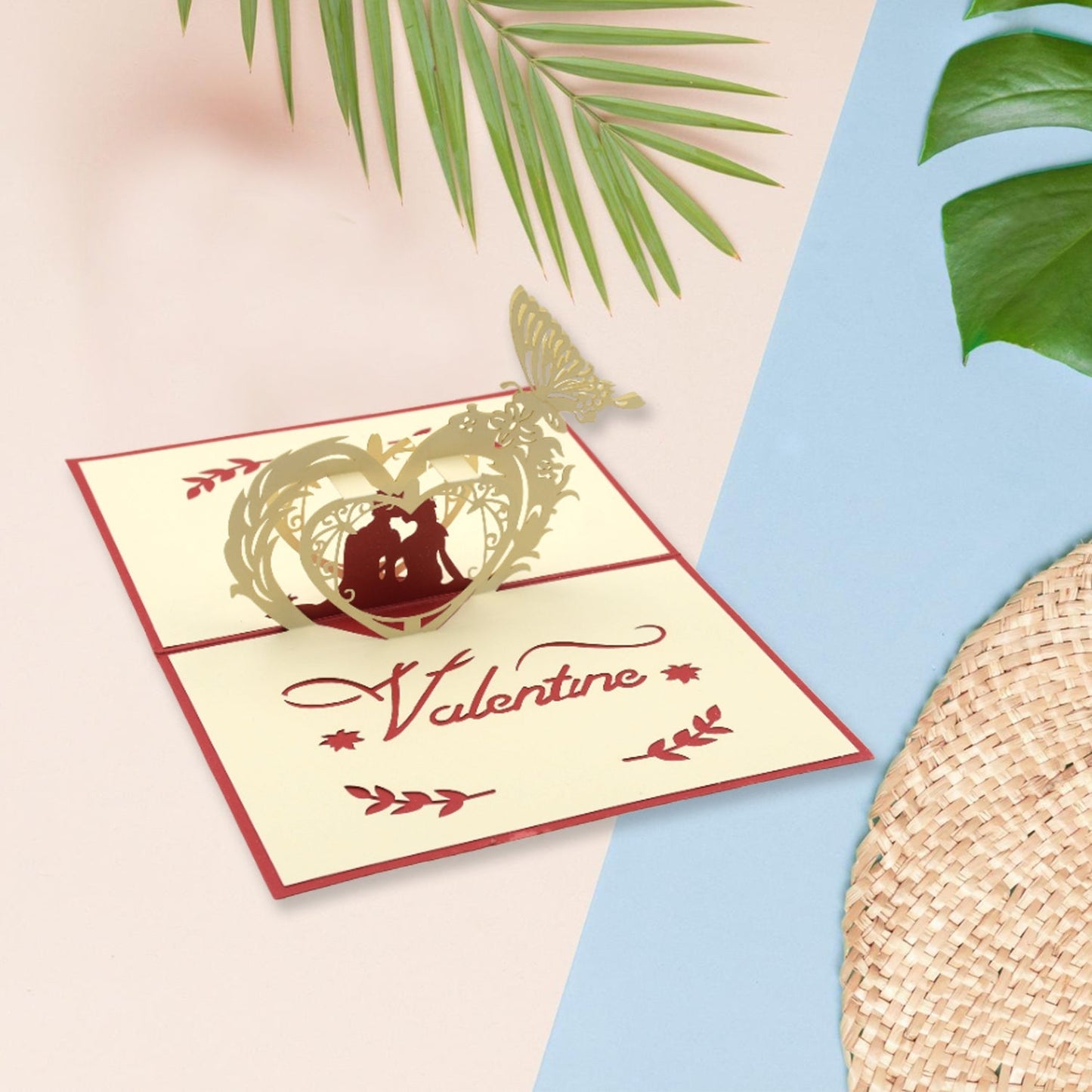 3D Pop-Up Greeting Card (1 Pc): Birthday, Love, Christmas Your Brand